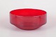 Kjell Blomberg for Gullaskruf, glass bowl.Elegant ruby-red pressed glass bowl with a ...