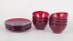 Lennart Andersson for Gullaskruf, set of seven finger bowls with matching saucers.Elegant ...