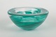 Anna Ehrner for Kosta Boda, Atoll glass bowl.Mouth-blown art glass bowl in emerald green ...