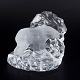 Kosta Boda, polar bear art glass sculpture.Art glass sculpture in solid clear glass ...