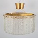 Carl Fagerlund for Orrefors, ceiling pendant.Hexagonal ceiling pendant with heavy textured ...