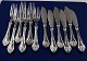 Rokoko Danish silver flatware cutlery Danish table silverware of three Towers silver and 830S ...
