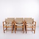 A set of classic J102 dining chairs designed by Ditte and Adrian Heath for FDB Møbler. The ...