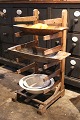 Swedish 19th century wooden shelf for storing wooden dishes / sule dishes.H: 86cm. W: 35cm. ...