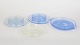 Set of four Art Deco dishes by Elme Glasbruk.Elegant set of four pressed glass dishes by ...
