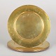 Set of six Stelton cover plates.Set of six solid brass cover plates with a clean, minimalist ...