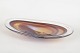 Vicke Lindstrand for Kosta Boda, huge art glass dish.Large elongated art glass dish with ...