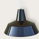 Workshop lamps in metal, brown on the outside, white on the inside, 35cm in diameter, we have 3 ...