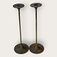 Torben Ørskov, Denmark, A set of brass candlesticks Hi-Fi, 26.5cm high *appears with patination ...