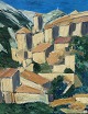 Finn Thorsen, Mont Ventoux "Brantes" Provence, Oil painting on canvas, Dimensions with frame ...