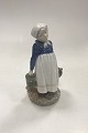 Royal Copenhagen Figurine Peasant girl with lunch No. 8152nd Quality, Designed by Christian ...