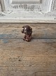 L.Hjorth small stoneware bear with red/brown glaze. Stamp: L.Hjorth - Denmark. Height 5.5 m.