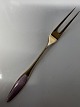 Enamel Cold Cut Fork Gold Plated Sterling Silver Frigast.Stamped Frigast Sterling ...