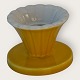 Royal Copenhagen, Aluminia, Confetti / Susanne, Candlestick, Yellow, 6.5cm in diameter, 4.5cm ...