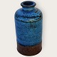 Kähler ceramics, Blue glazed vase with pattern, 10cm high, 5cm in diameter, HAK *Good condition*