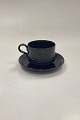 Bing and Grondahl/Kronjyden Stonware Black Cordial Coffee Cup and Saucer No. 305Cup measures 6 ...