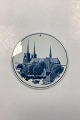 Royal Copenhagen Plate with Roskilde Cathedral No. 6/1665Diameter 14.6 cm / 5.75 inch