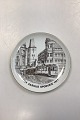Bing and Grondahl Tram Commemorative Plate 619/4222"Aarhus Sporveje 1904-1971"Diameter 18 cm ...