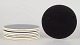 Aluminia, set of eight butter boards.Set of eight butter boards by Aluminia from the ...