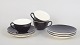 Aluminia, set of three tea cups with saucers and cake plates.Set by Aluminia from the ...