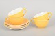 Aluminia, set of four tea cups.Set by Aluminia in the “Susanne Confetti” model, comprising ...