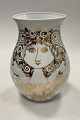 Bjørn Wiinblad Vase Rosalinda with goldMeasures 26cm ...