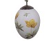 Royal CopenhagenEaster egg with yellow anemone from 2008