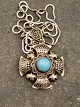 Sterling silver pendant with turquoise