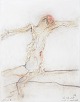 Nis Schmidt, "Pietà II", mixed media on paper, listed ...