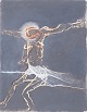 Nis Schmidt, "Pietà III", mixed media on paper, listed ...