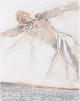 Nis Schmidt, "Fredag", mixed media on paper, listed ...