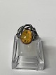 Ring in sterling silver with amber.Size. 57.Stamped PC 925S.Nice and well-maintained ...