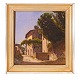 Peter Christian Thamsen Skovgaard, 1817–75, oil on canvasView of an Italian streetSigned ...