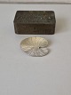 Hermann Siersbøl vintage brooch in sterling silver made as a water lily leaf. Stamp: Sterling ...