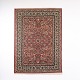 Persian Inspired Oriental Rug with Floral Pattern in Red ...