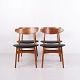 Set of four CH30 dining chairs designed by Hans J. Wegner and manufactured by Carl Hansen & Søn ...
