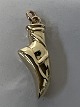 Ballet shoe Pendants / Charms in 14 carat gold.Height: ...