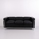 LC2 three-seater sofa designed by Le Corbusier, Pierre Jeanneret and Charlotte Perriand and ...