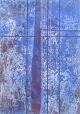 Pia Schutzmann, abstract composition, listed Danish visual artist.Abstract composition ...