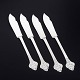 Evald Nielsen, set of four fish knives.Set of four hand-hammered fish knives in 830 silver, ...