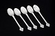 Evald Nielsen, set of five coffee spoons.Set of five hand-hammered coffee spoons in 830 ...