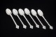 Evald Nielsen, set of six coffee spoons.Set of six hand-hammered coffee spoons in 830 ...