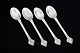 Evald Nielsen, set of four coffee spoons.Set of four hand-hammered coffee spoons in 830 ...