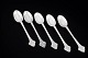 Evald Nielsen, set of five teaspoons.Set of five hand-hammered teaspoons in 830 silver, ...
