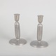Just Andersen, set of two pewter candlesticks.Elegant set of two Danish pewter candlesticks ...