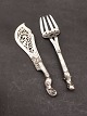 Three-towered silver set of fishing cutlery L. 26 cm. from Anton Michelsen Copenhagen year 1885 ...