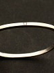 14 carat white gold bangle with diamond