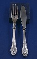 Rokoko Danish silver flatware, set of 2 items fish ...