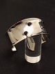 N E Fron sterling silver bangle with amethyst