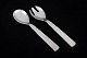 Georg Jensen Bernadotte, salad serving set.Salad serving set in sterling silver and ...